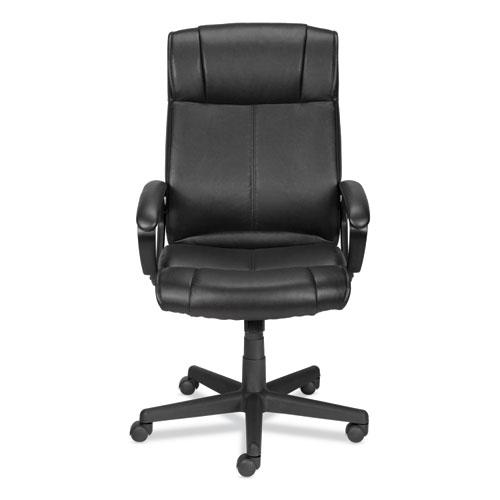 Alera Dalibor Series Manager Chair, Supports Up to 250 lb, 17.5" to 21.3" Seat  Height, Black Seat/Back, Black Base. Picture 2
