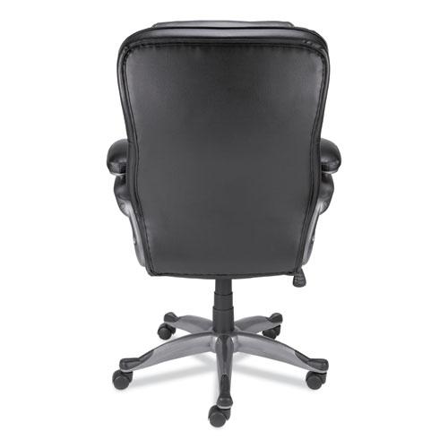 Alera Birns Series High-Back Task Chair, Supports Up to 250 lb, 18.11" to 22.05" Seat Height, Black Seat/Back, Chrome Base. Picture 5