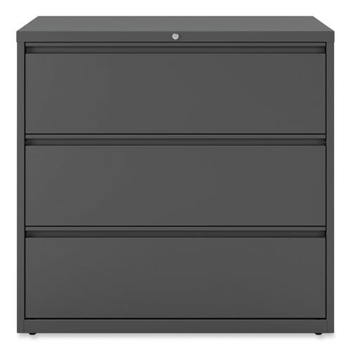 Lateral File, 3 Legal/Letter/A4/A5-Size File Drawers, Charcoal, 42" x 18.63" x 40.25". Picture 4
