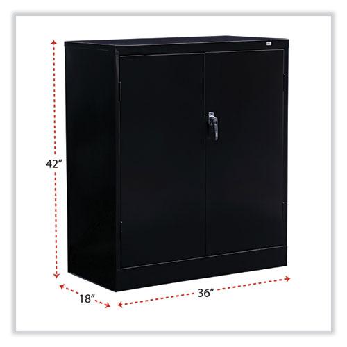 Economy Assembled Storage Cabinet, 36w x 18d x 42h, Black. Picture 2