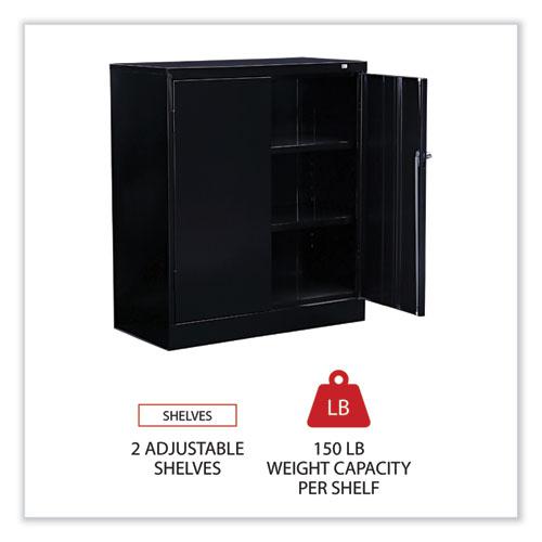 Economy Assembled Storage Cabinet, 36w x 18d x 42h, Black. Picture 3