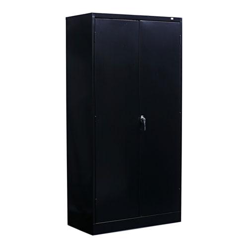 Economy Assembled Storage Cabinet, 36w x 18d x 72h, Black. Picture 1