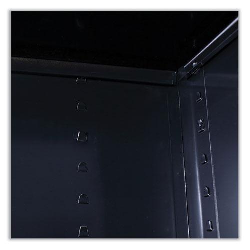 Economy Assembled Storage Cabinet, 36w x 18d x 72h, Black. Picture 6