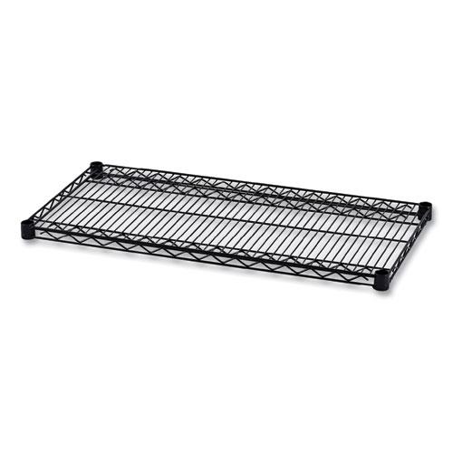 Industrial Wire Shelving Extra Wire Shelves, 36w x 18d, Black, 2 Shelves/Carton. Picture 1