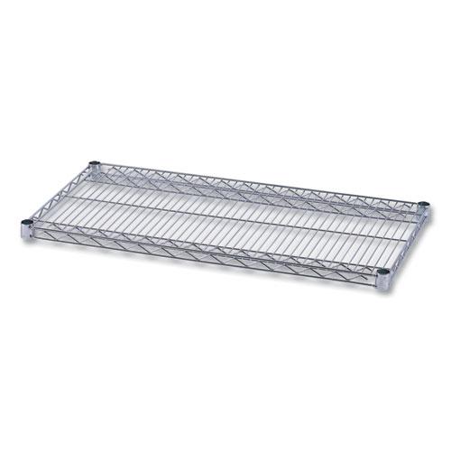 Industrial Wire Shelving Extra Wire Shelves, 36w x 18d, Silver, 2 Shelves/Carton. Picture 1