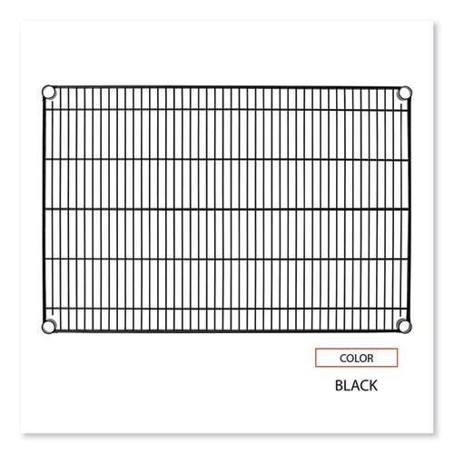 Industrial Wire Shelving Extra Wire Shelves, 36w x 24d, Black, 2 Shelves/Carton. Picture 4