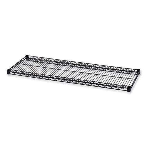 Industrial Wire Shelving Extra Wire Shelves, 48w x 18d, Black, 2 Shelves/Carton. Picture 1