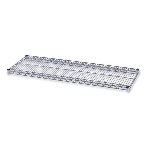 Industrial Wire Shelving Extra Wire Shelves, 48w x 18d, Silver, 2 Shelves/Carton. Picture 1