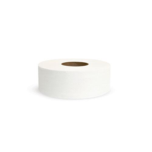 Jumbo JRT Bath Tissue, Septic Safe, 2-Ply, White, 3.25" x 720 ft, 12 Rolls/Carton. Picture 2