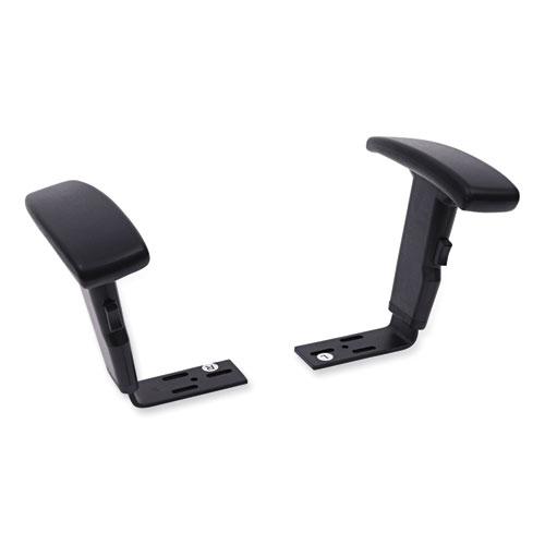 Optional Height-Adjustable T-Arms for Alera Essentia and Interval Series Chairs, Black, 2/Set. The main picture.