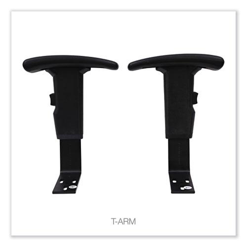 Optional Height-Adjustable T-Arms for Alera Essentia and Interval Series Chairs, Black, 2/Set. Picture 5