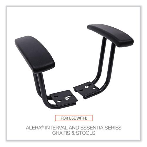 Optional Fixed Height T-Arms for Alera Essentia and Interval Series Chairs, Black, 2/Set. Picture 3