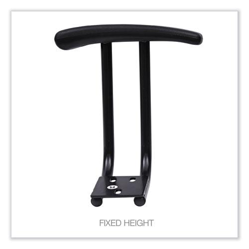 Optional Fixed Height T-Arms for Alera Essentia and Interval Series Chairs, Black, 2/Set. Picture 4