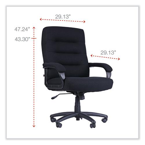 Alera Kesson Series High-Back Office Chair, Supports Up to 300 lb, 19.21" to 22.7" Seat Height, Black. Picture 2