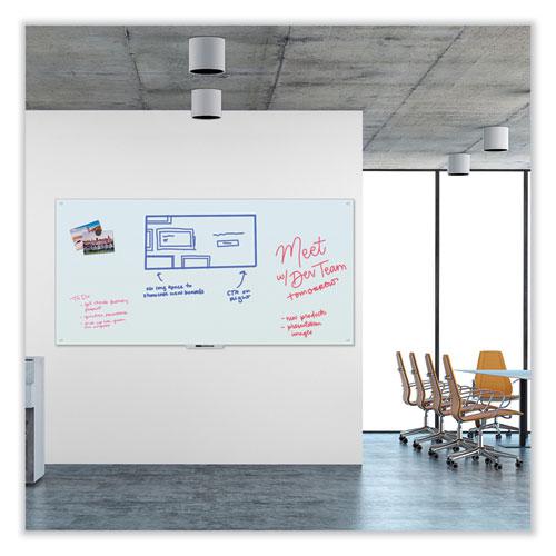 Glass Dry Erase Board, 96 x 47, White Surface. Picture 2