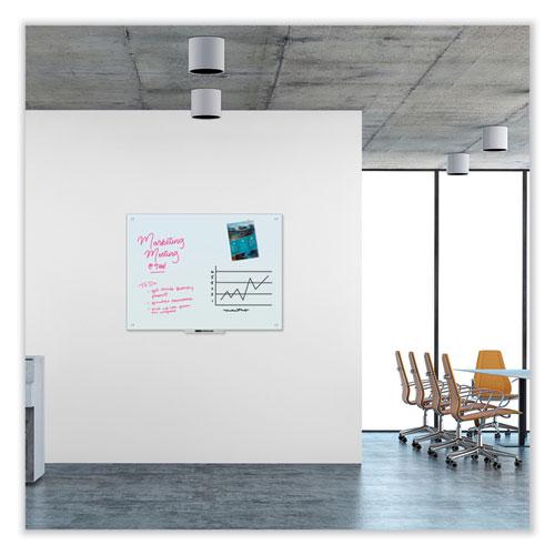 Glass Dry Erase Board, 47 x 35, White Surface. Picture 4
