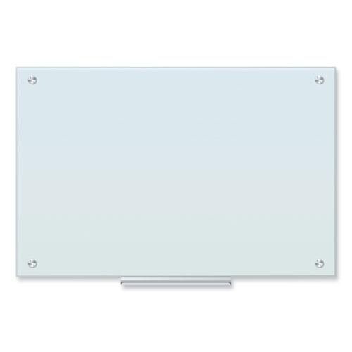 Glass Dry Erase Board, 35 x 23, White Surface. Picture 1