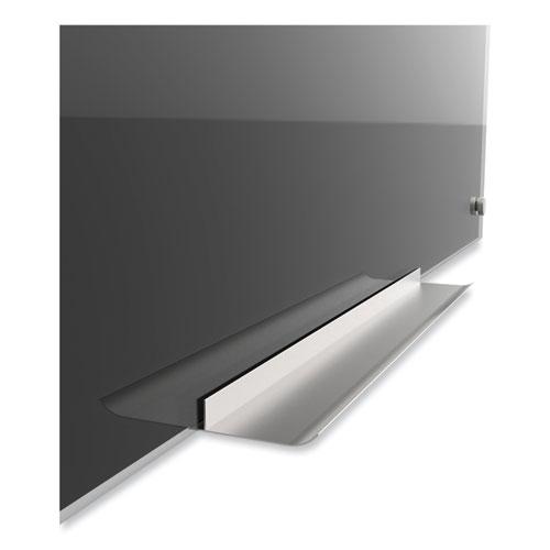 Black Glass Dry Erase Board, 96 x 47, Black Surface. Picture 2