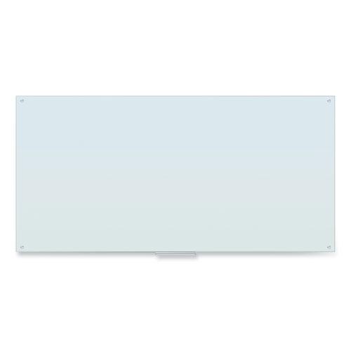 Glass Dry Erase Board, 96 x 47, White Surface. Picture 1