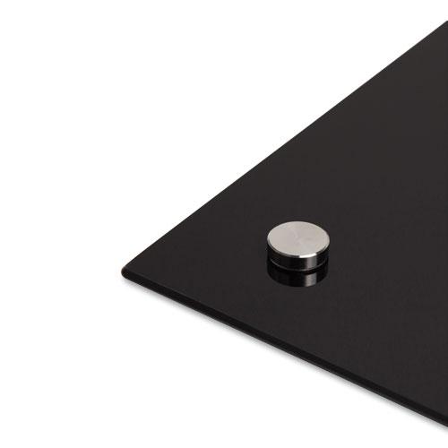 Black Glass Dry Erase Board, 96 x 47, Black Surface. Picture 4