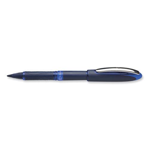 One Business Roller Ball Pen, Stick, Fine 0.6 mm, Blue Ink, Blue Barrel, 10/Box. Picture 3