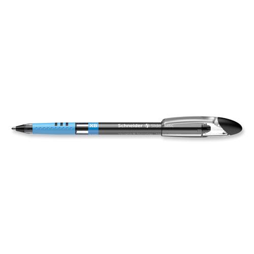 Slider Basic Ballpoint Pen, Stick, Extra-Bold 1.4 mm, Black Ink, Black Barrel, 10/Box. Picture 7
