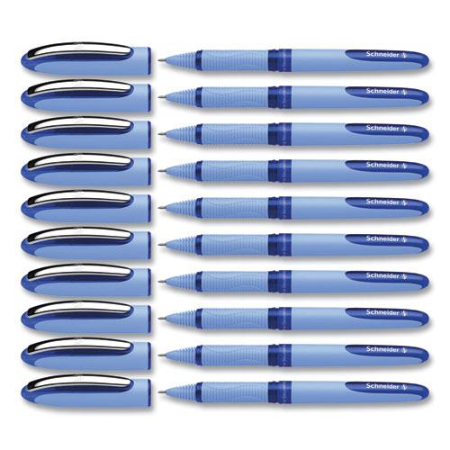 One Hybrid N Roller Ball Pen, Stick, Extra-Fine 0.3 mm, Blue Ink, Blue Barrel, 10/Box. Picture 4