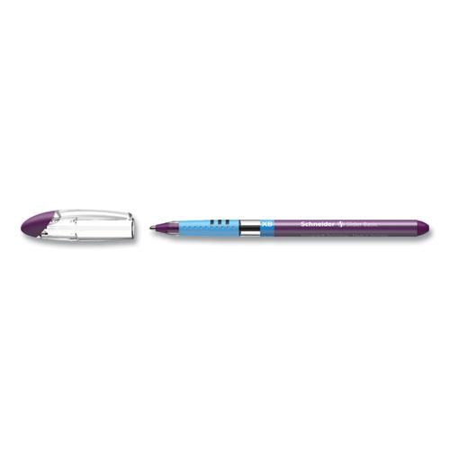 Slider Basic Ballpoint Pen, Stick, Extra-Bold 1.4 mm, Violet Ink, Violet Barrel, 10/Box. Picture 3
