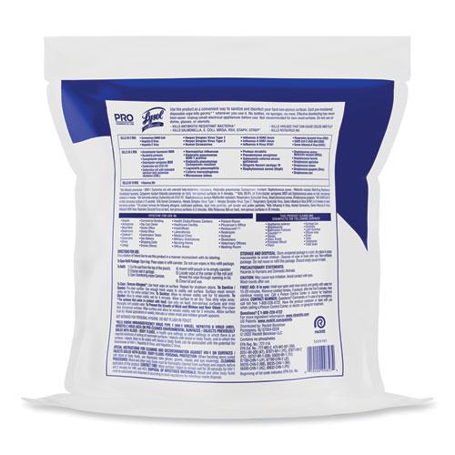 Professional Disinfecting Wipe Bucket Refill, 1-Ply, 6 x 8, Lemon and Lime Blossom, White, 800 Wipes/Bag, 2 Refill Bags/CT. Picture 8