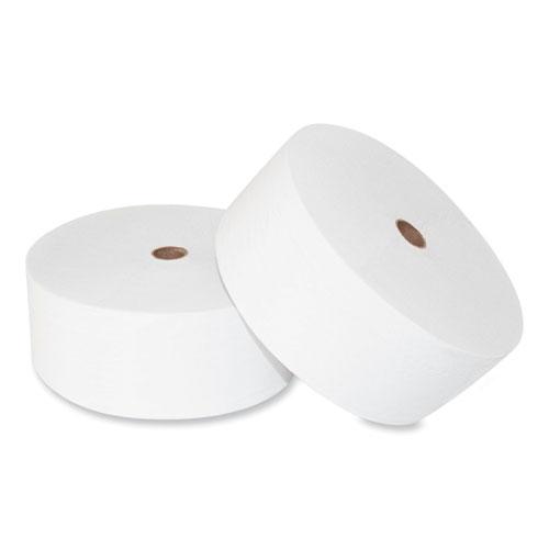Small Core Bath Tissue, Septic Safe, 2-Ply, White, 1,200 Sheets/Roll, 12 Rolls/Carton. Picture 2