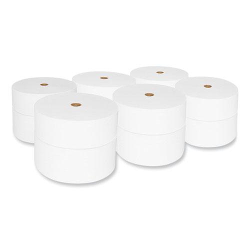 Small Core Bath Tissue, Septic Safe, 2-Ply, White, 1,200 Sheets/Roll, 12 Rolls/Carton. Picture 3