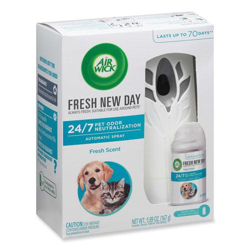 Pet Odor Neutralization Automatic Spray Starter Kit, 6 x 2.25 x 7.75, White/Gray, 4/Carton. Picture 2
