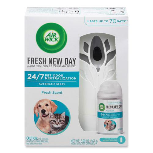 Pet Odor Neutralization Automatic Spray Starter Kit, 6 x 2.25 x 7.75, White/Gray, 4/Carton. Picture 1