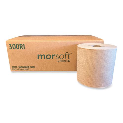 Morsoft Controlled Towels, I-Notch, 1-Ply, 7.5" x 800 ft, Kraft, 6 Rolls/Carton. Picture 5