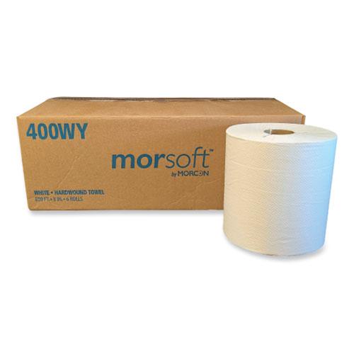 Morsoft Controlled Towels, Y-Notch, 1-Ply, 8" x 800 ft, White, 6 Rolls/Carton. Picture 4