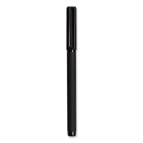 Catalina Soft Touch Porous Point Pen, Stick, Fine 0.7 mm, Black Ink, Black Barrel, Dozen. Picture 1
