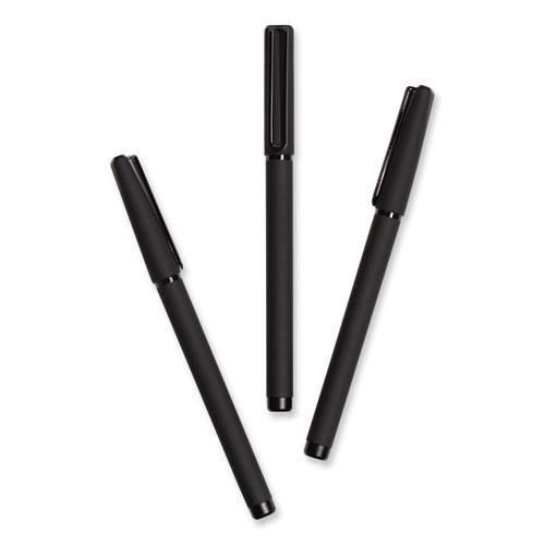 Catalina Soft Touch Porous Point Pen, Stick, Fine 0.7 mm, Black Ink, Black Barrel, Dozen. Picture 6