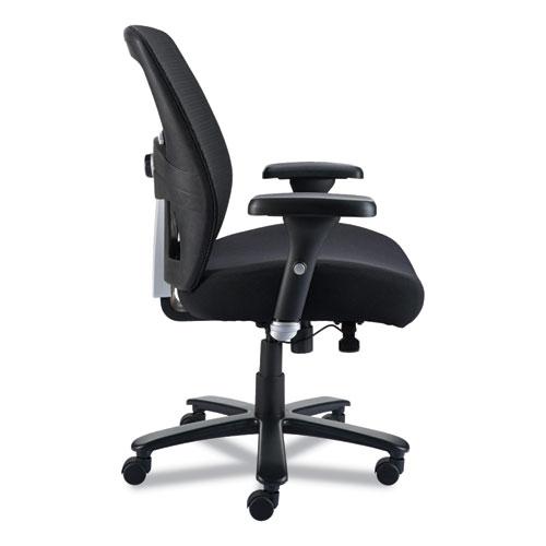 Alera Faseny Series Big and Tall Manager Chair, Supports Up to 400 lbs, 17.48" to 21.73" Seat Height, Black Seat/Back/Base. Picture 2