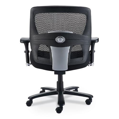 Alera Faseny Series Big and Tall Manager Chair, Supports Up to 400 lbs, 17.48" to 21.73" Seat Height, Black Seat/Back/Base. Picture 4