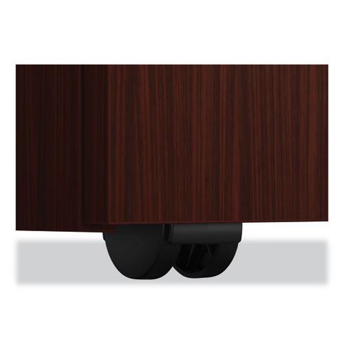 Mod Mobile Pedestal, Left or Right, 3-Drawers: Box/Box/File, Legal/Letter, Traditional Mahogany, 15" x 20" x 28". Picture 4