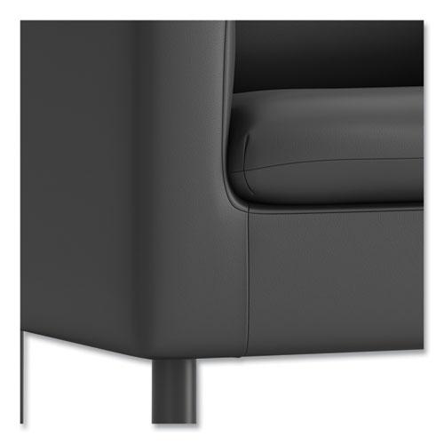 Parkwyn Series Club Chair, 33" x 26.75" x 29", Black Seat, Black Back, Black Base. Picture 4