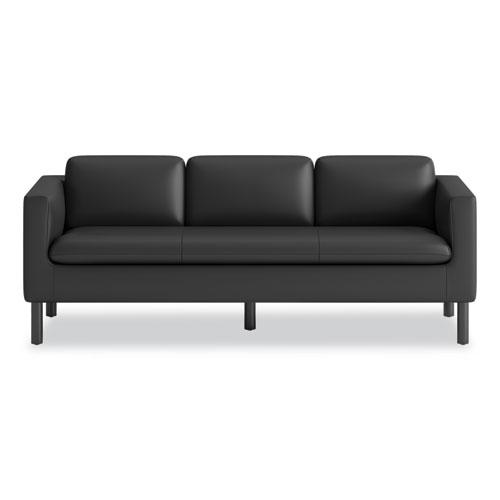 Parkwyn Series Sofa, 77w x 26.75d x 29h, Black. Picture 2