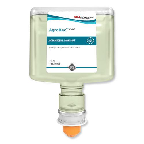 AgroBac Pure Foam Wash Touch Free Cartridge, Unscented, 1.2 L Refill, 3/Carton. Picture 1