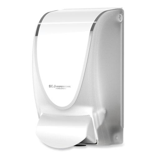 Transparent Manual Dispenser, 1 L, 4.92 x 4.6 x 9.25, White, 15/Carton. Picture 3