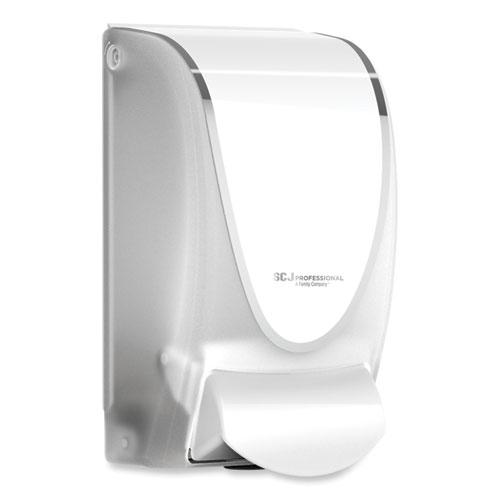 Transparent Manual Dispenser, 1 L, 4.92 x 4.6 x 9.25, White, 15/Carton. Picture 4