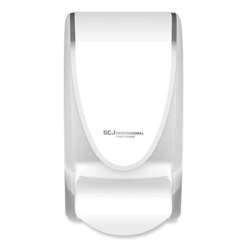 Transparent Manual Dispenser, 1 L, 4.92 x 4.6 x 9.25, White, 15/Carton. Picture 1