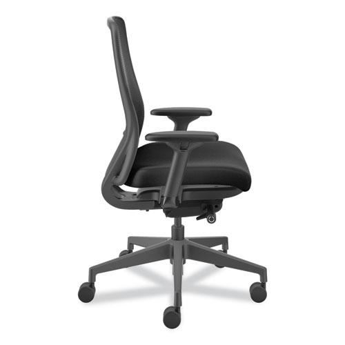Nucleus Series Recharge Task Chair, Supports Up to 300 lb, 16.63 to 21.13 Seat Height, Black Seat/Back, Black Base. Picture 3