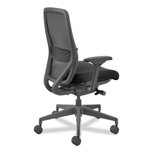 Nucleus Series Recharge Task Chair, Supports Up to 300 lb, 16.63 to 21.13 Seat Height, Black Seat/Back, Black Base. Picture 4
