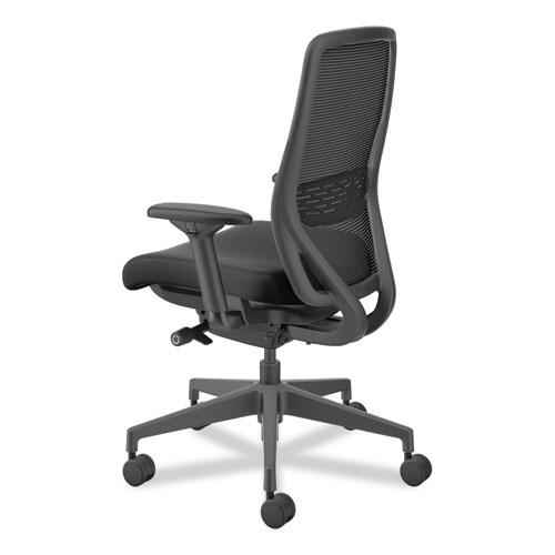Nucleus Series Recharge Task Chair, Supports Up to 300 lb, 16.63 to 21.13 Seat Height, Black Seat/Back, Black Base. Picture 6