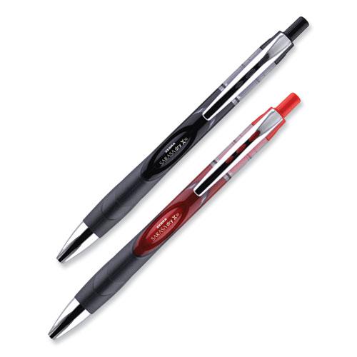 Sarasa Dry Gel X30 Gel Pen, Retractable, Medium 0.7 mm, Black Ink, Black/Silver Barrel, 24/Pack. Picture 3
